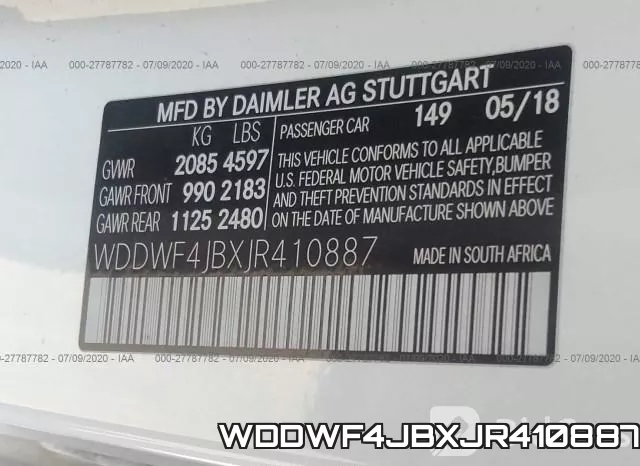 WDDWF4JBXJR410887 фото 10