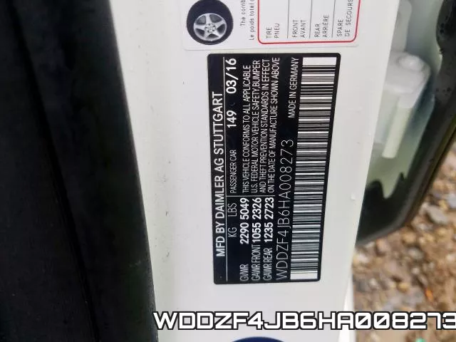 WDDZF4JB6HA008273 фото 2