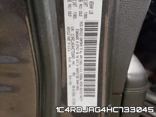 1C4RDJAG4HC733045 фото 2