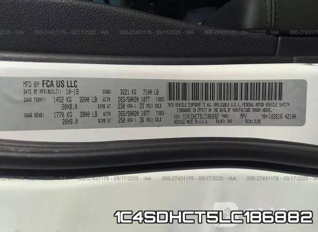 1C4SDHCT5LC186882 фото 10