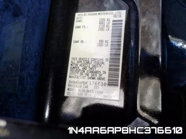 1N4AA6AP8HC376610 фото 2
