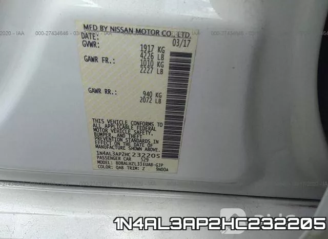1N4AL3AP2HC232205 фото 10