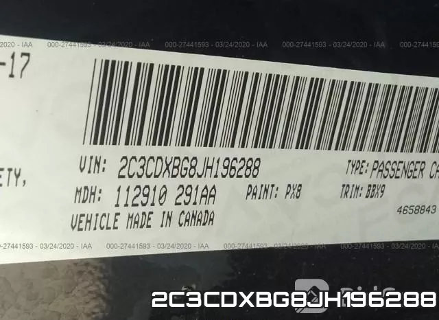 2C3CDXBG8JH196288 фото 10