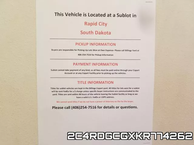 2C4RDGCGXKR774262 фото 10