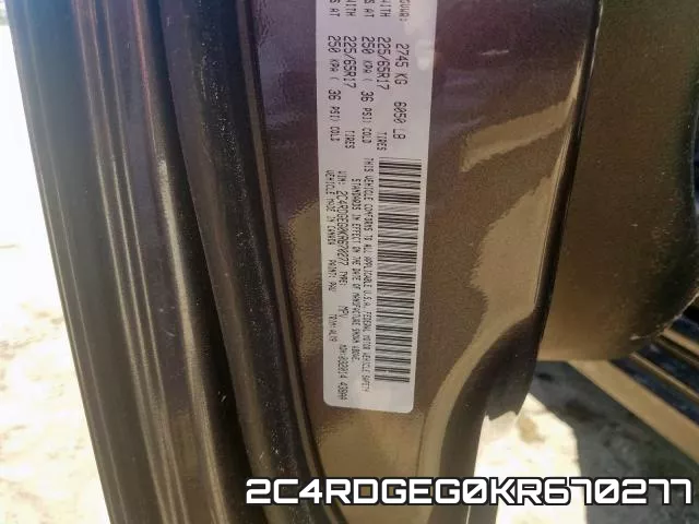 2C4RDGEG0KR670277 фото 2