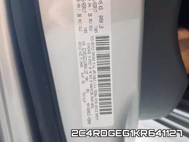 2C4RDGEG1KR641127 фото 2