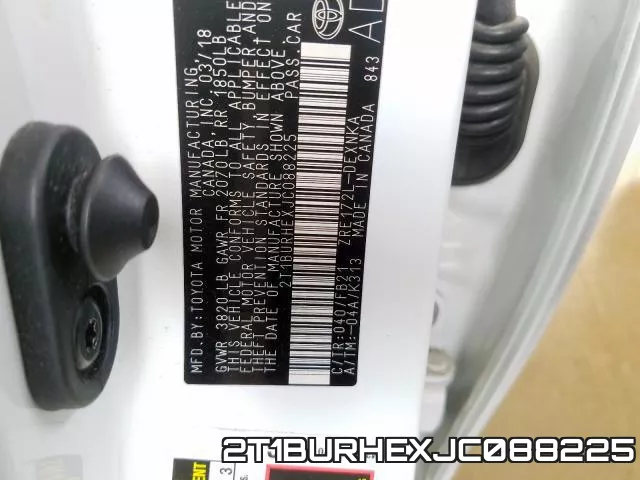 2T1BURHEXJC088225 фото 2