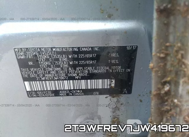 2T3WFREV7JW419672 фото 10