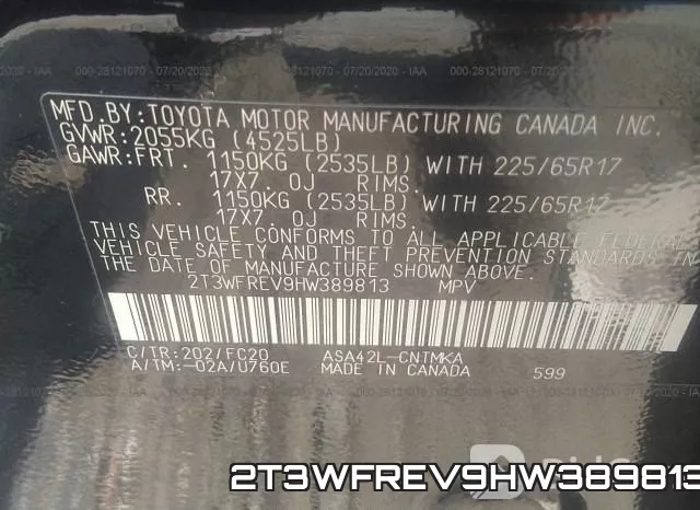 2T3WFREV9HW389813 фото 10