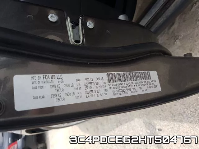 3C4PDCEG2HT504767 фото 2