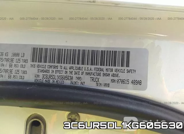 3C6UR5DL1KG605630 фото 10
