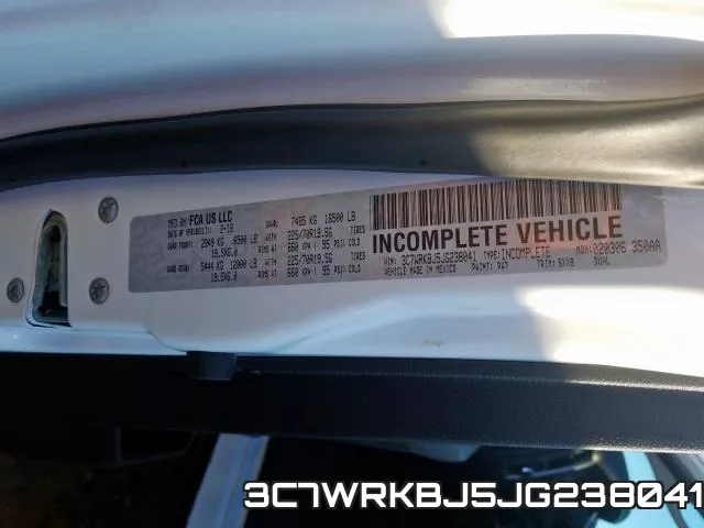 3C7WRKBJ5JG238041 фото 2
