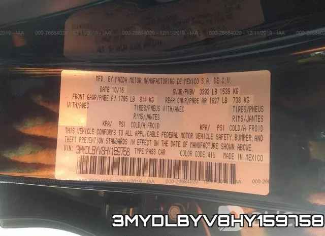 3MYDLBYV8HY159758 фото 10