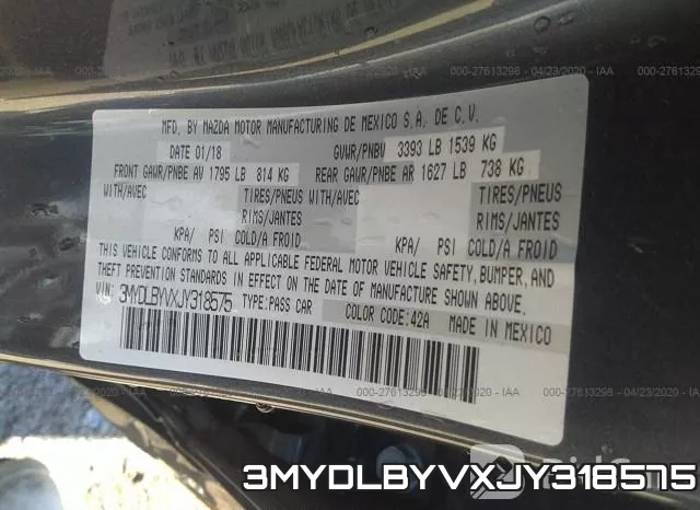 3MYDLBYVXJY318575 фото 10