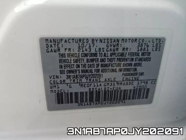 3N1AB7AP0JY202091 фото 2