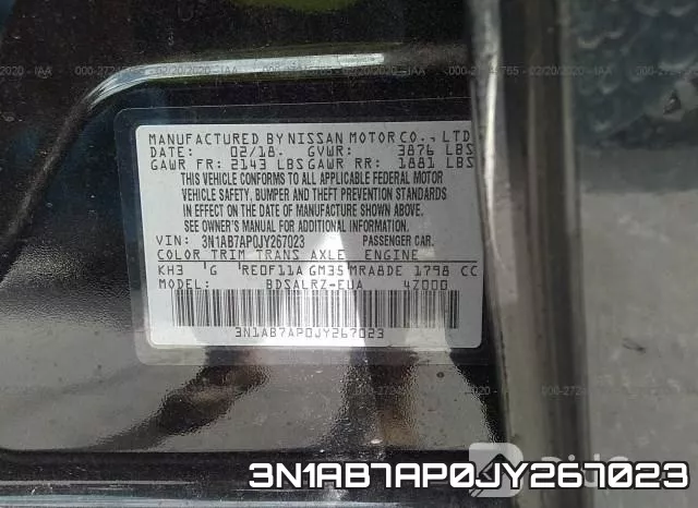 3N1AB7AP0JY267023 фото 10