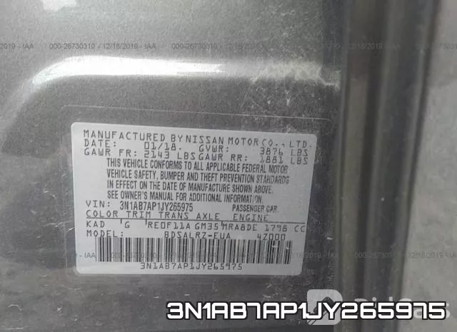 3N1AB7AP1JY265975 фото 10
