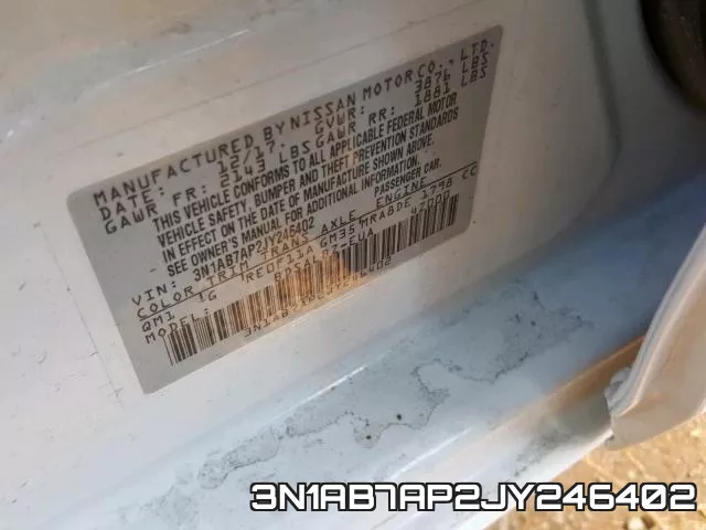 3N1AB7AP2JY246402 фото 2