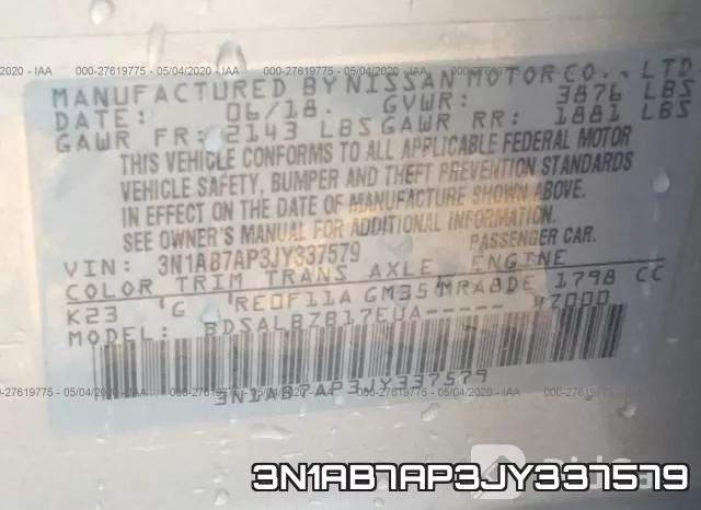 3N1AB7AP3JY337579 фото 10