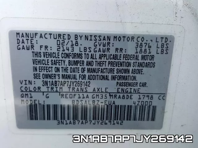 3N1AB7AP7JY269142 фото 2