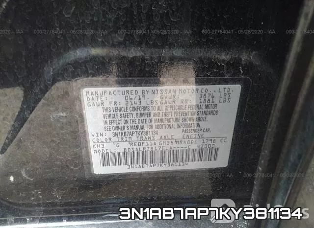 3N1AB7AP7KY381134 фото 10