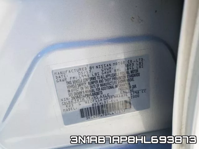 3N1AB7AP8HL693873 фото 2
