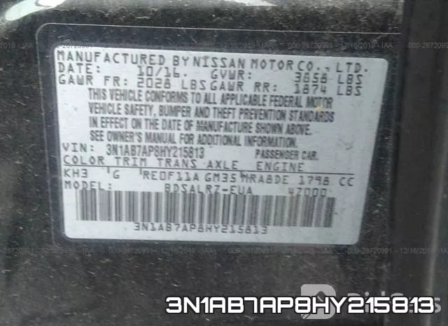 3N1AB7AP8HY215813 фото 10