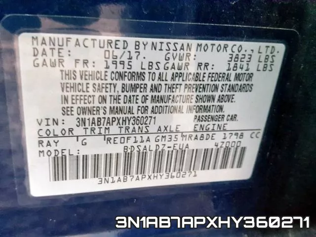 3N1AB7APXHY360271 фото 2