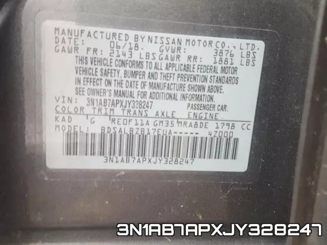 3N1AB7APXJY328247 фото 2