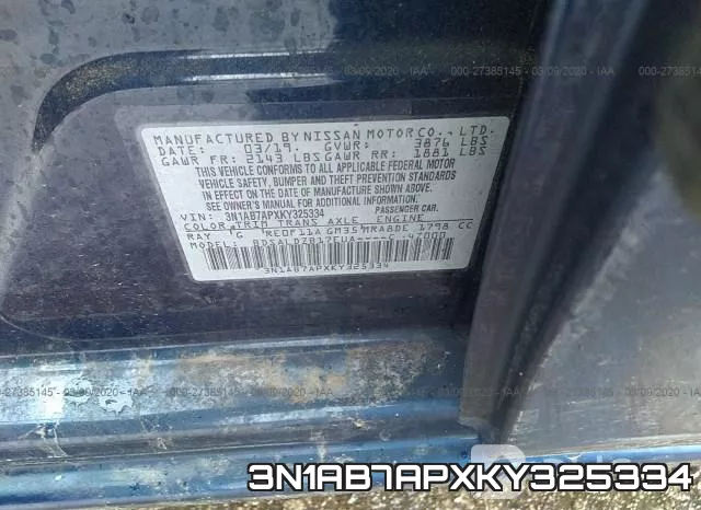 3N1AB7APXKY325334 фото 10