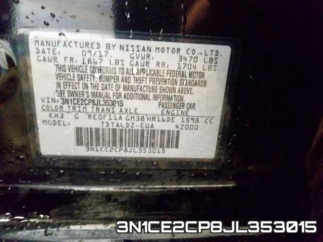 3N1CE2CP8JL353015 фото 2