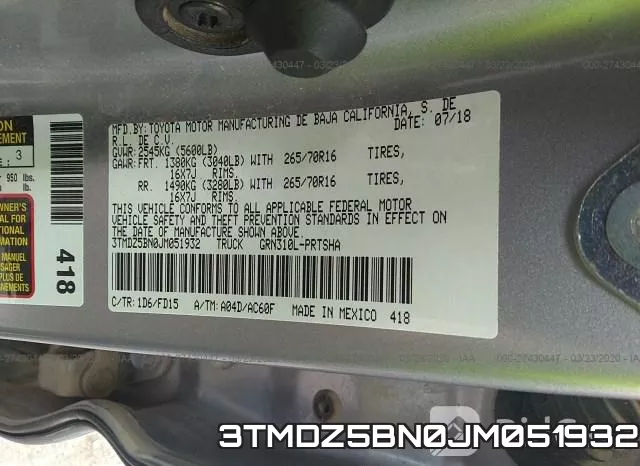 3TMDZ5BN0JM051932 фото 10