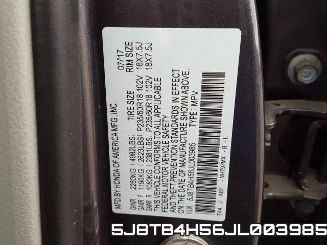 5J8TB4H56JL003985 фото 2