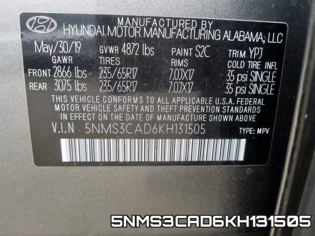 5NMS3CAD6KH131505 фото 2
