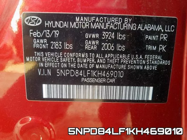 5NPD84LF1KH469010 фото 2