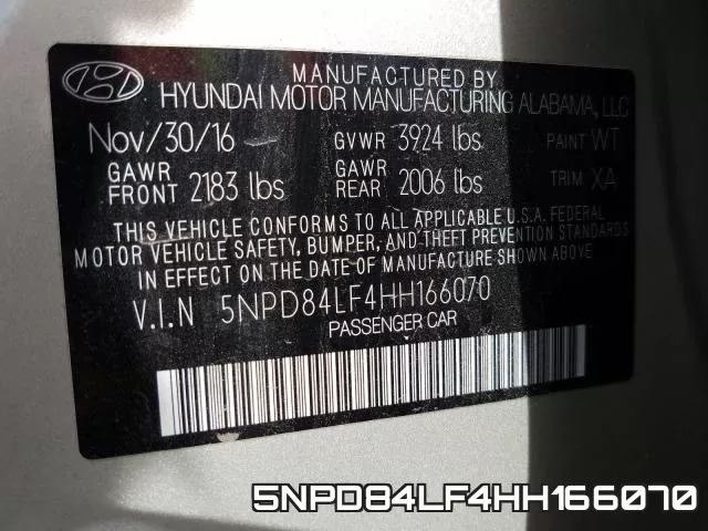5NPD84LF4HH166070 фото 2