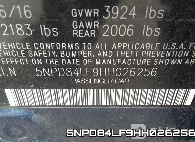 5NPD84LF9HH026256 фото 10