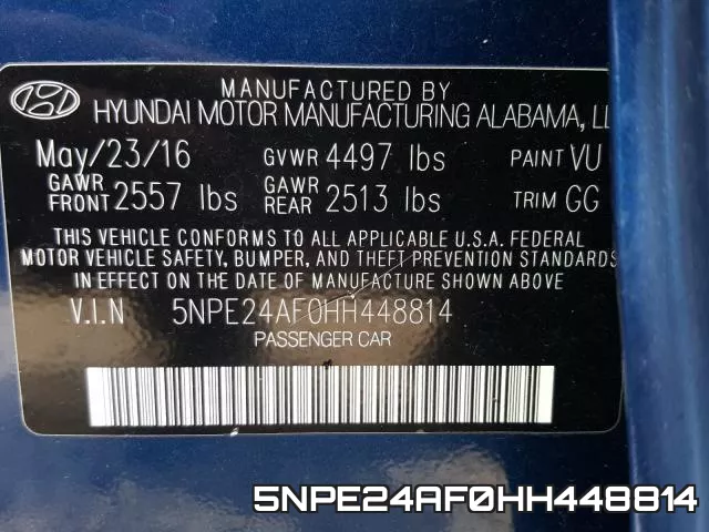 5NPE24AF0HH448814 фото 2