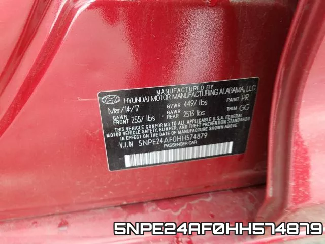 5NPE24AF0HH574879 фото 2