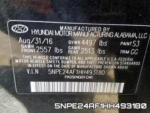 5NPE24AF1HH493180 фото 2