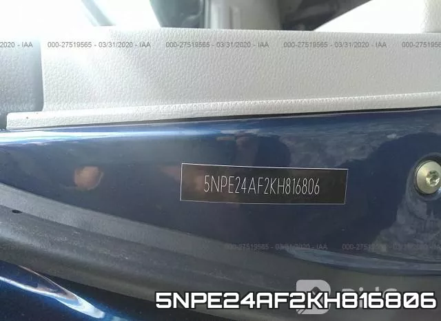 5NPE24AF2KH816806 фото 10