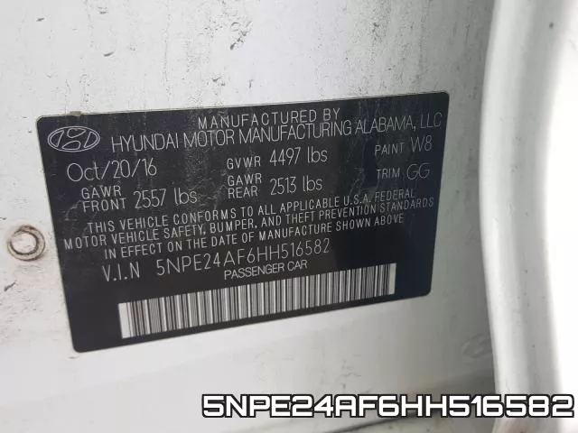 5NPE24AF6HH516582 фото 2