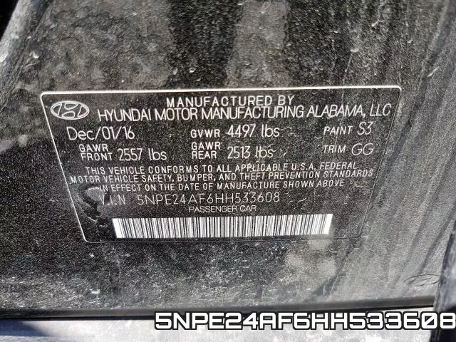 5NPE24AF6HH533608 фото 2