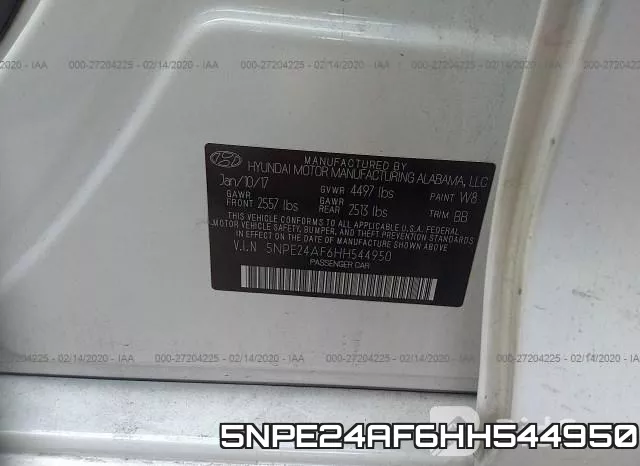 5NPE24AF6HH544950 фото 10