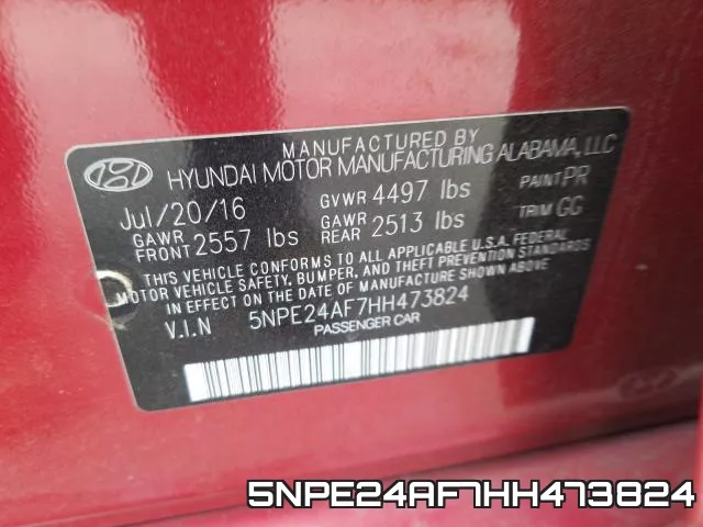 5NPE24AF7HH473824 фото 2