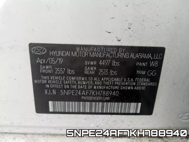 5NPE24AF7KH788940 фото 2