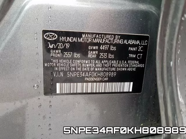 5NPE34AF0KH808989 фото 2