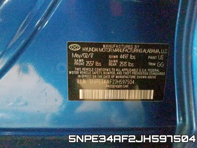 5NPE34AF2JH597504 фото 2