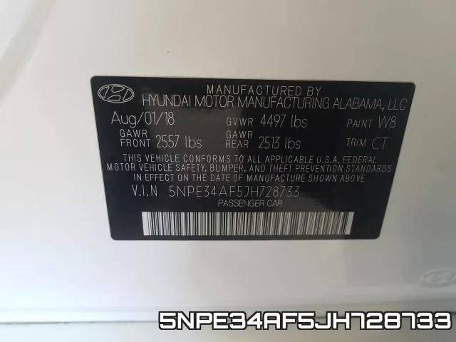 5NPE34AF5JH728733 фото 2