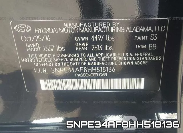 5NPE34AF8HH518136 фото 10
